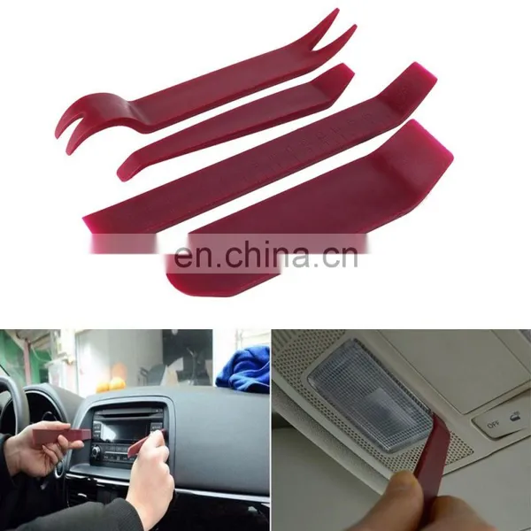 4Pcs Plastic Car Door Plastic Trim Panel Clip Remove Tool Dash Radio Installer Removal Open Pry Repair Tools photo-5