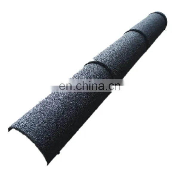 Relitop Barrel Roofing Ridge Tile Stone Coated Zinc Steel Metal Roof Accessories Anti Rust Barrel Ridge photo-4