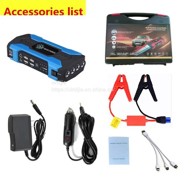 Car Jump Starter Car Battery Emergency Start Power Supply 12V Portable Multi-function