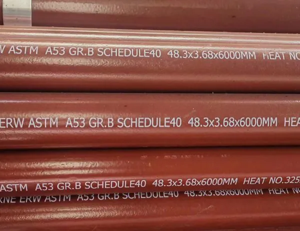 ASTM A53 Gr.A &Gr. B Carbon ERW Steel Pipe for High Temperature