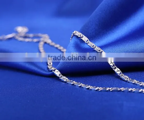 2015 Funky Chains Rhodium Plated Brass Diamond Cut Chain Necklace Jewellery photo-6