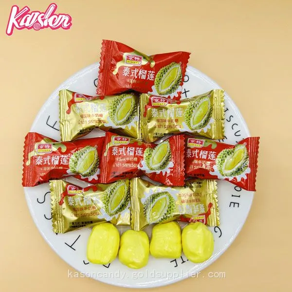 High Quality Chewy Semi-soft Durian Milk Candy photo-5