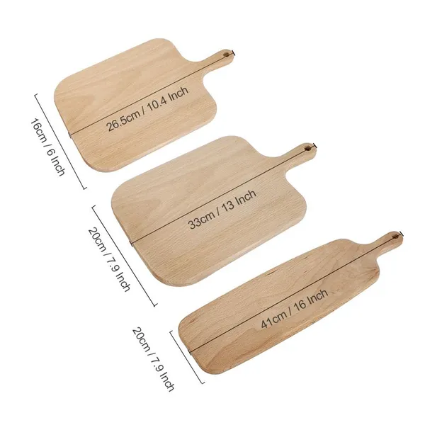 Kitchen Supplies Set Wooden Cheese Fruit Serving Platter photo-2