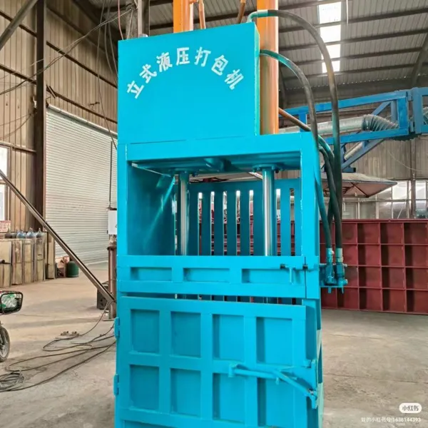 Vertical Hydraulic Baler Cotton Bale Machine Clothing Baling Press Baler Machine for Used Clothing photo-4