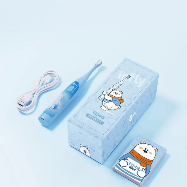 Infly T04B Blue Kids' Electric Toothbrush photo-4