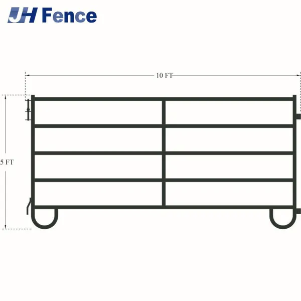 Farm Animal Rail Fence Panel for Livestock Corral and Cattle Yard photo-5