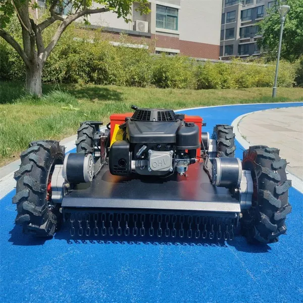 Hybrid Electric Battery Electric Battery Wireless Radio Control Lawn Mower photo-3