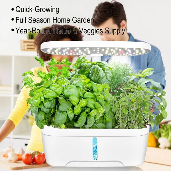 6-hole Full-spectrum Led Vegetable Growth Lighting Lamp for Soilless Cultivation of Household Plants, Intelligent Hydroponic Planter photo-3
