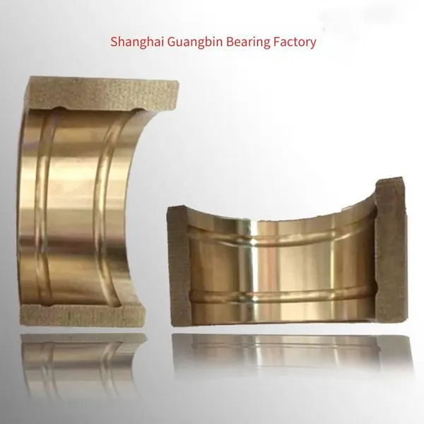 Hebei Copper Sleeve With Oil Holes, Copper Alloy Sleeve With Internal Grooves for Oil Gushing, Oilless Self-lubricating Plain Bearing