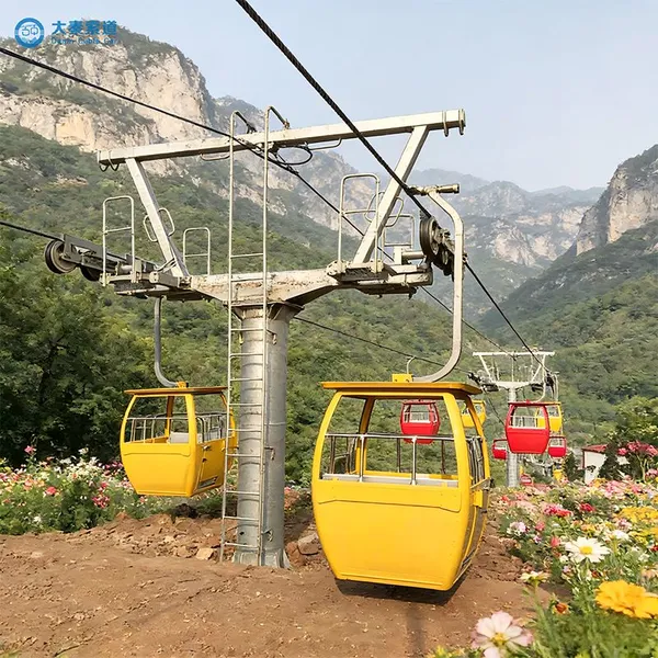 Dq Steel Cable Car System for Amusement Parks Outdoor Recreational Areas-Safe Passenger Transport Easy Installation High Amusement Park Cableway photo-4