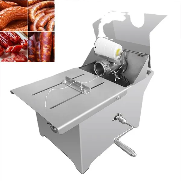 QD-350 Manual Stainless Steel Sausage Linking Machine for Hot Dog and Sausage Tying in Commercial Food Service