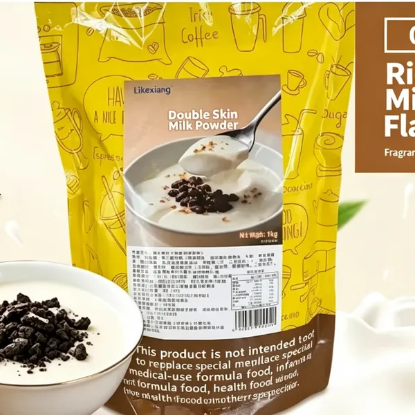 Factory Supply No‑Cook Double‑Skin Milk Premix Powder, Quick‑Make Milk Pudding Powder for Milk Tea Store photo-2