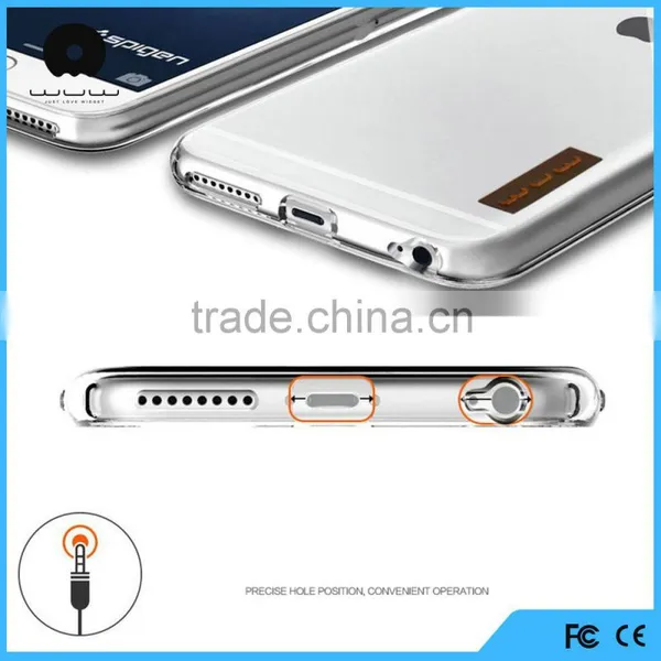 Clear Slim Transparent Acrylic Plastic Back Cover Flexible TPU Silicone Frame Bumper Hybrid Case for IPhone 6 Supplier's Choice photo-6
