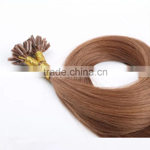 Keratin Virgin u Nail Fusion Pre Bonded Hair Extension 1g per Strand Customized Weight Acceptable photo-5