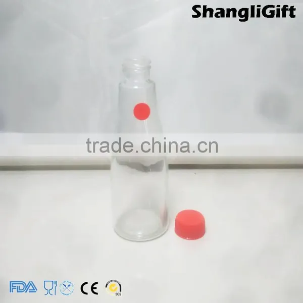 60ml Soybean Sauce Bottle Glass Spice Bottles With Red Cap photo-2