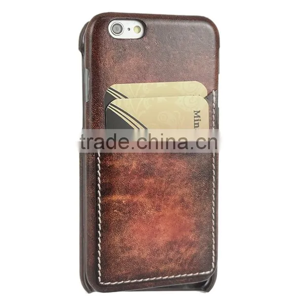 Fading Leather With Card Slots Cell Phone/Mobile Phone Case/Cover for IPhone 6/6s for Lady/Female photo-2