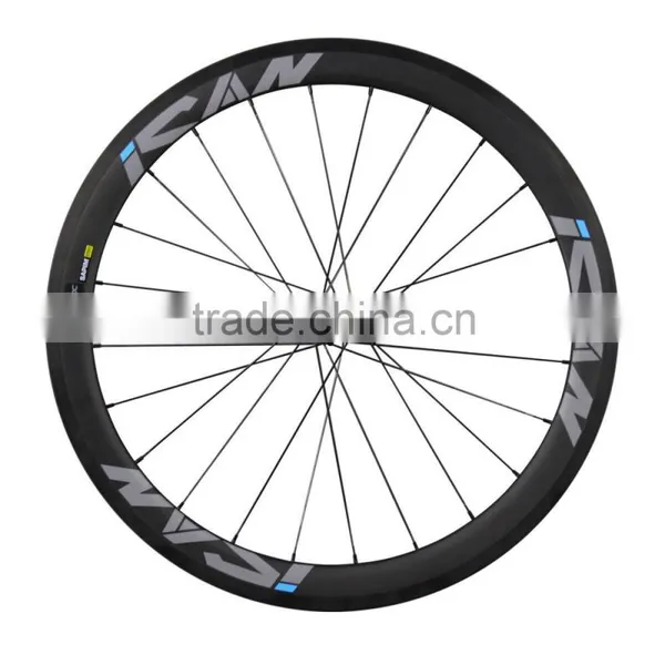 23mm Width U Shape 50mm Carbon Clincher Wheels 700c Road Bike Carbon Wheelset Clincher 50mm photo-3