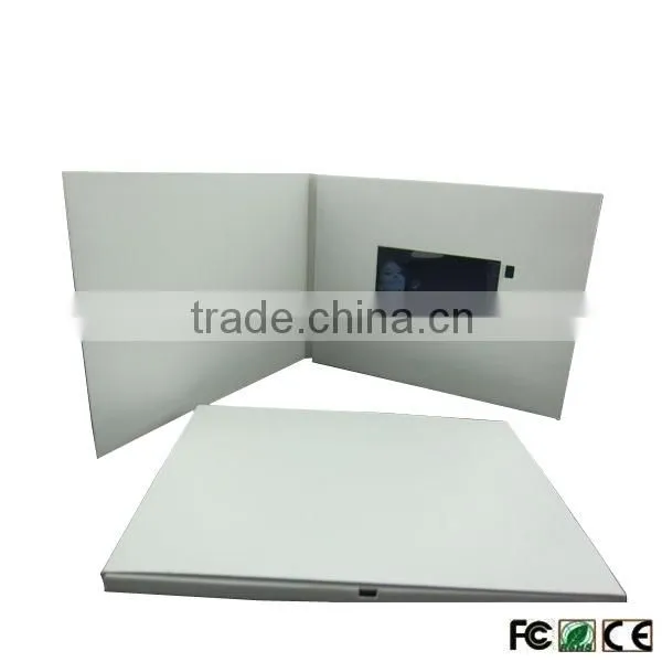 Factory Oem Tft Lcd Video Card Panel Touch Screen Multi-button Magnetic Light Switch On/off Usb Digital Video Palyer Card photo-3