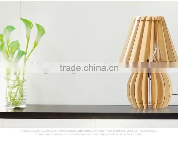 JK-879-12 Best Sale Wooden Table Light Home Decor Hotel LED Wood Table Lamp photo-3