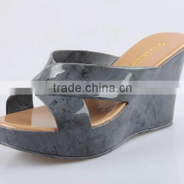 2015 New Wedges Slippers Waterproof Slippers Summer Fish Mouth Female Wedge Slippers photo-2