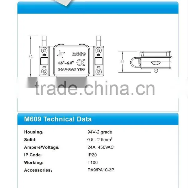 White Double Insulated Electrical Junction Boxes for 3 Way Terminal Block photo-6
