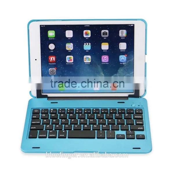 Bluefinger Bluetooth 3.0keyboard Case Cover for IPad Mini With Detacable Cover,calmshell Keyboard, photo-3