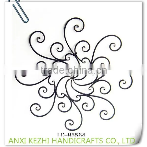 LC-80128 Wholesale Metal Iron Antique Hanging Craft Wall Decor With Tealight Holder photo-6