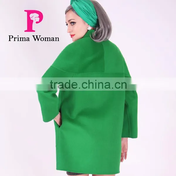 2016 New Design Spring Women Short Slim Fit Wool Coat photo-6