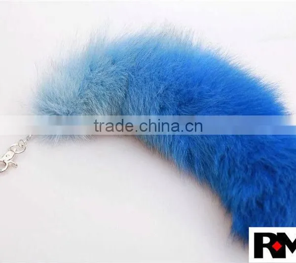 Fashion Dyed 100% Genuine Fox Tail Fur Accessory for Bags photo-4