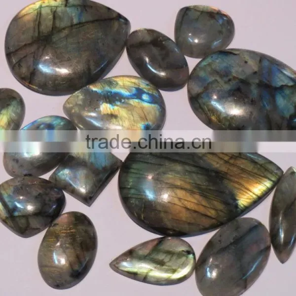 Rainbow Flash Labradorite Gemstone Cabochons photo-4