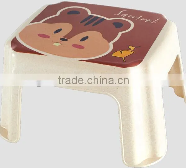 Eco-friendly 18cm Height Bamboo Fiber Plastic Step Stool For Kids Most Popular photo-5