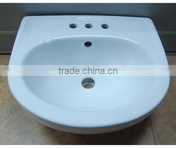 Bathroom Ceramic Colored Wash Basin Without Pedestal photo-4