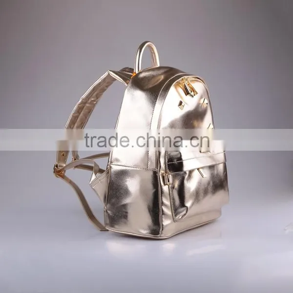 3709- 2016 Latest Fashion Girl Backpack Design High Quality PU Lady Custom Backpack OEM China photo-3