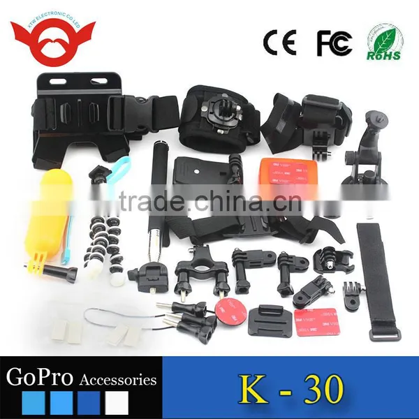 2016 NEW Customized High Quality 35 in 1 Family Kit Camera Accessories for Gopro Hero Accessories 1 2 3 4 Session photo-4