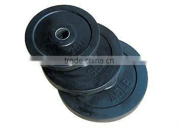 Black Rubber Coated Plates Standard Weight Plates