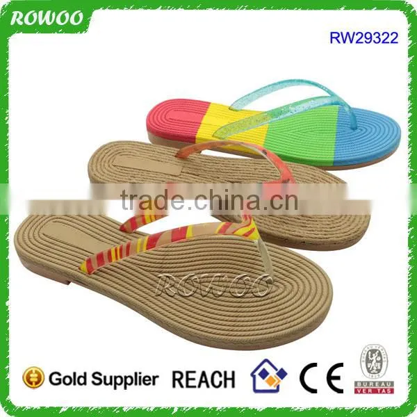 Cheap EVA Promotional Woman Flip Flop Slippers With Glitter,Flip Flops Slippers photo-4