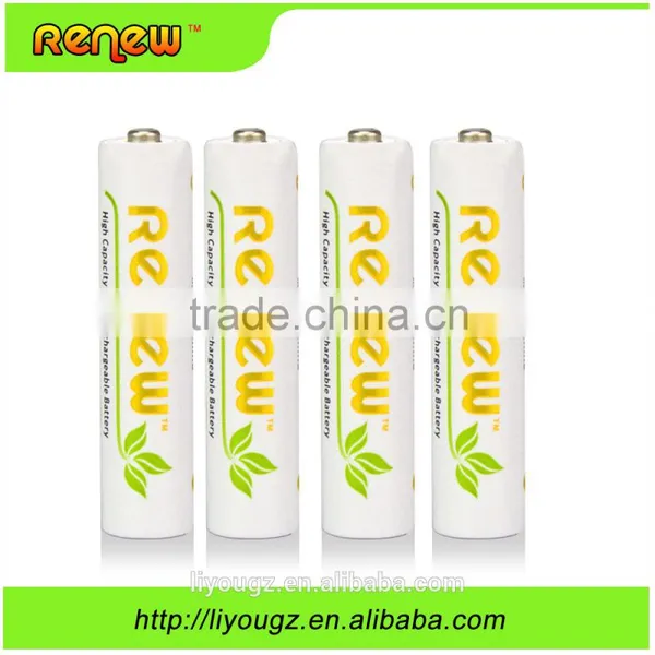 New Brand!!! Renew 1200 Cycle 1200mAh AAA Ni-MH Rechargeable Batteries AAA 4 Pack