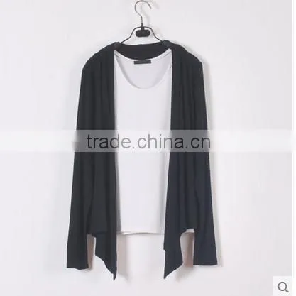 European Style Modal Female Long-sleeved Cardigan Jacket Air Conditioning Shirt Thin Coat Solid Color Women Cardigan photo-2