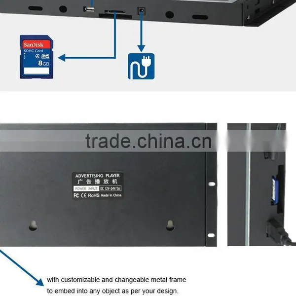 Heavy Duty Lcd Frameless Monitor 32 Inch,32 Inch Open Cell Lcd Display Panel Flexible Mount Led Advert Lcd Panel photo-4