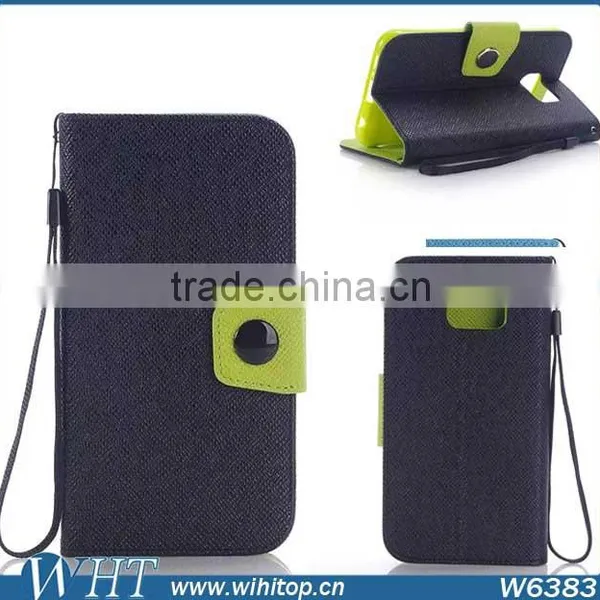 Fashion Korean Style Magnetic Flip Leather Case Stand Wallet Holster For Samsung Galaxy S6 G9200 photo-6