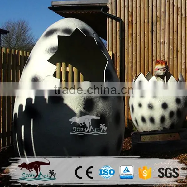 BY-DY-042003 Theme Park Handmade Fiberglass Hatching Dinosaur Eggs photo-2