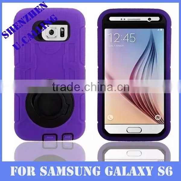 Fashion Design Armor Silicone PU Case For Samsung Galaxy S6 photo-5
