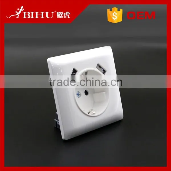 China Factory Price EU Standard Usb Wall Socket Wall Plug With Best Price for Sale photo-3