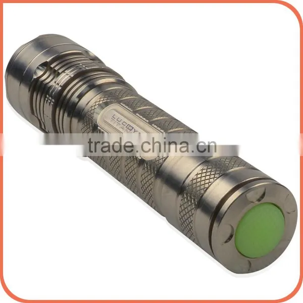 Top Quality Customized Recharge Portable XML L2 Edc Titanium Alloy LED Watt Flashlight photo-5