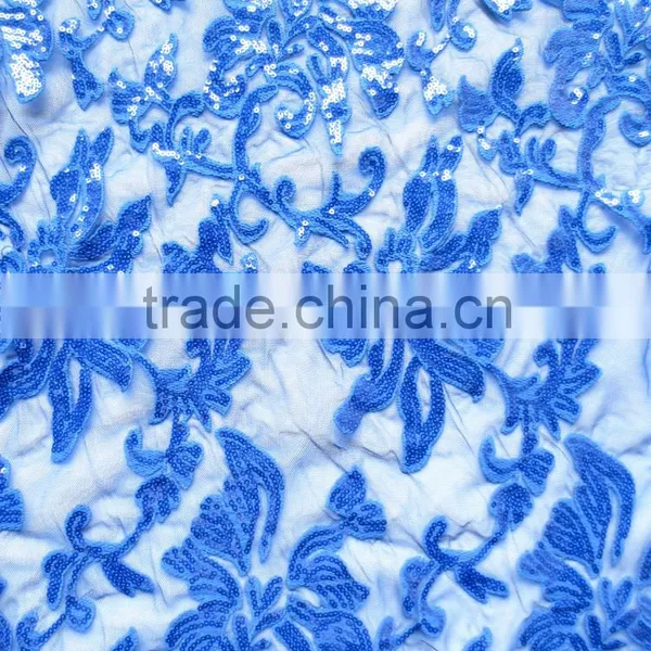 Wholesale Fancy Sequins Lace Fabric for Bridal and Girls Dress White Sequined Mesh Lace French Net Lace Textile Quality Choice photo-4