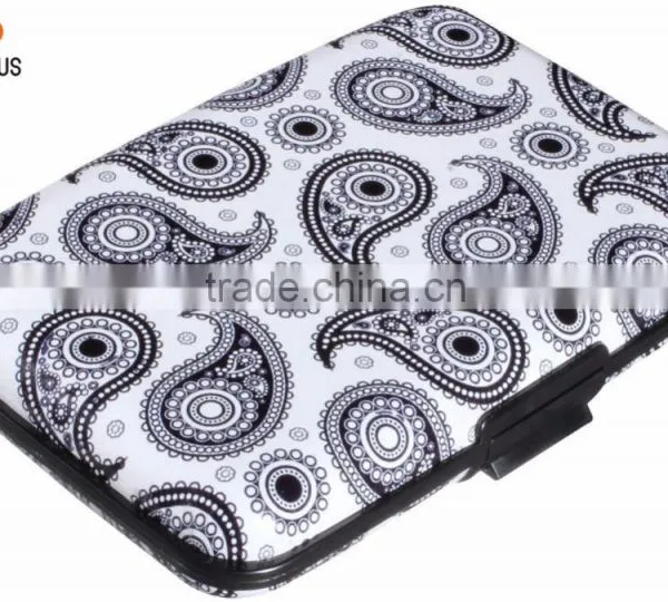 Luckiplus Inventory Sliver Pattern Aluminum Wallets Identity Theft Blocker photo-4