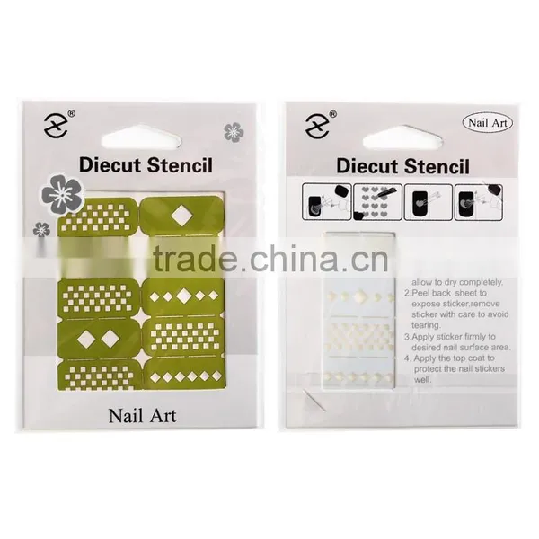 Fashion French Manicure Nail Art Design Tips Nail Sticker DIY Stencil photo-4