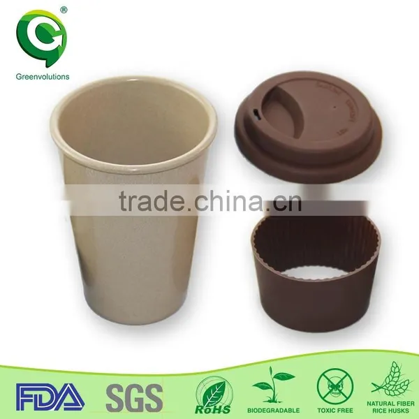 2015 New Product Light Weight Rice Husk Coffee Mug photo-3