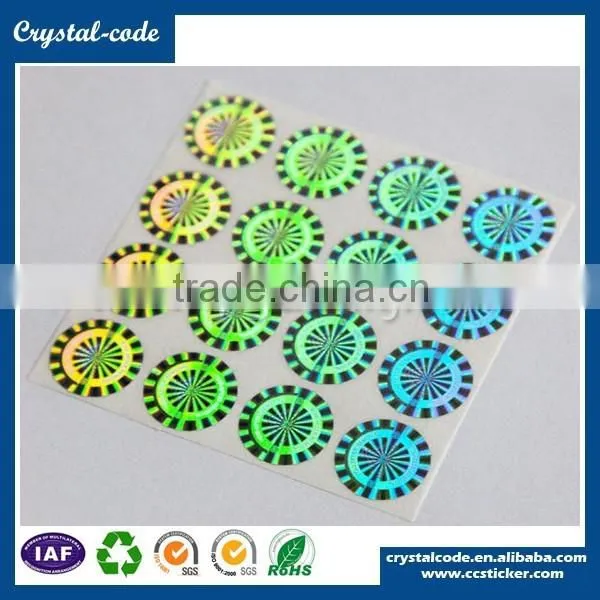 Latest Texture Antifake Unique Certificate Security Hologram Sticker photo-4