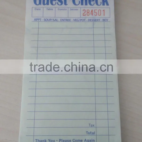 Carbonless Invoices Restaurant Docket Guest Check Book photo-3